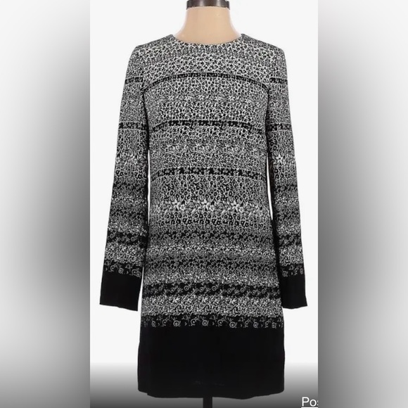 Club Monaco floral long sleeve mini dress - Picture 1 of 8